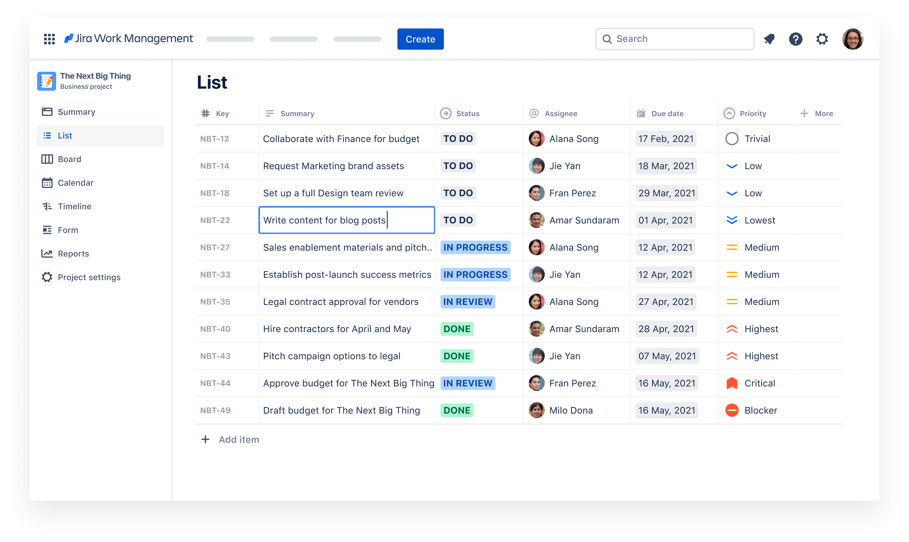 Jira Work Management