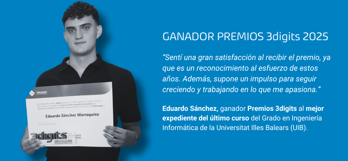 Entrevista al ganador de los Premios 3digits 2025: “Este reconocimiento me impulsa a seguir creciendo”