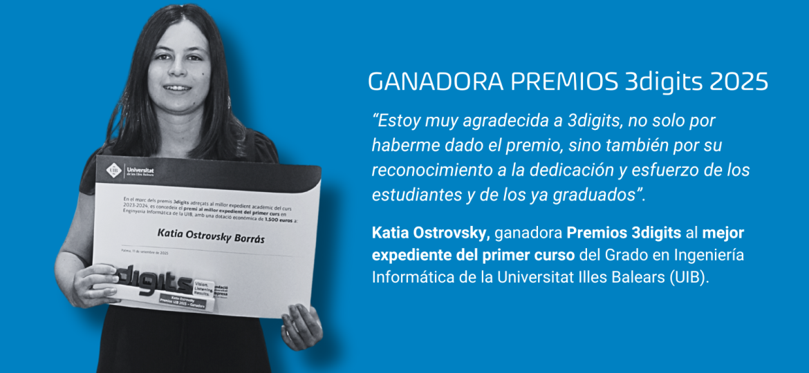Entrevista a la ganadora de Premios 3digits: “Ver que tu esfuerzo tiene recompensa te da aún más fuerza para seguir adelante”