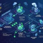 La arquitectura moderna de CI/CD integra testing automático, build management y deployment en un flujo continuo y supervisado por IA para optimizar cada etapa.
